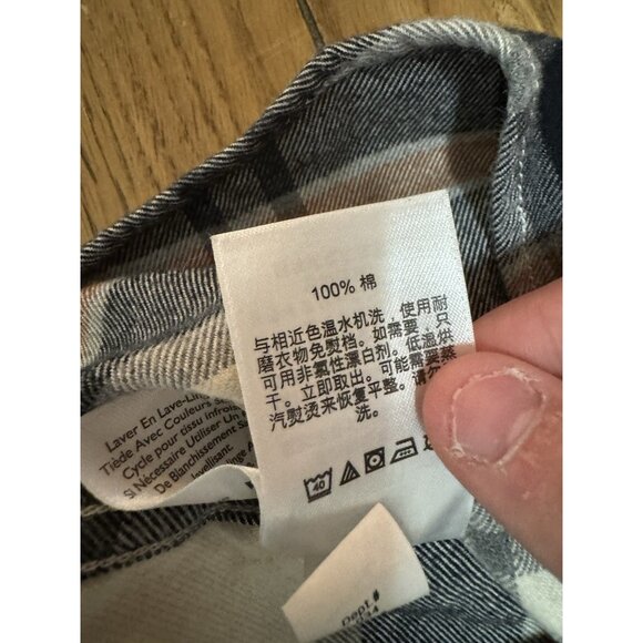 Eddie Bauer Flannel Shirt Men Sz Large Plaid Button Up Classic Fit Preppy Cotton - Picture 9 of 16